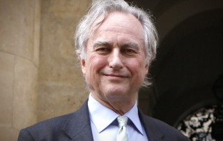 The Archbishop of Cantebury Rowan Williams (R) and atheist scholar Richard Dawkins pose for a photograph outside Clarendon House at Oxford University, before their debate in the Sheldonian theatre in Oxford, central England, February 23, 2012. The name of the debate is ?The Nature of Human Beings and the Question of their Ultimate Origin?.  REUTERS/Andrew Winning (BRITAIN - Tags: RELIGION SOCIETY EDUCATION) - RTR2YBDF