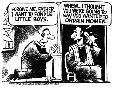 Image result for catholic church sex abuse cartoon