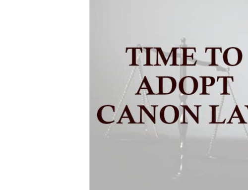 WASHINGTON STATE SHOULD ADOPT CANON LAW