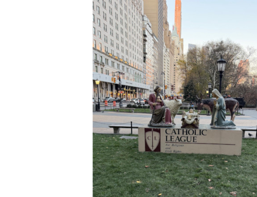 NATIVITY SCENE ERECTED IN CENTRAL PARK